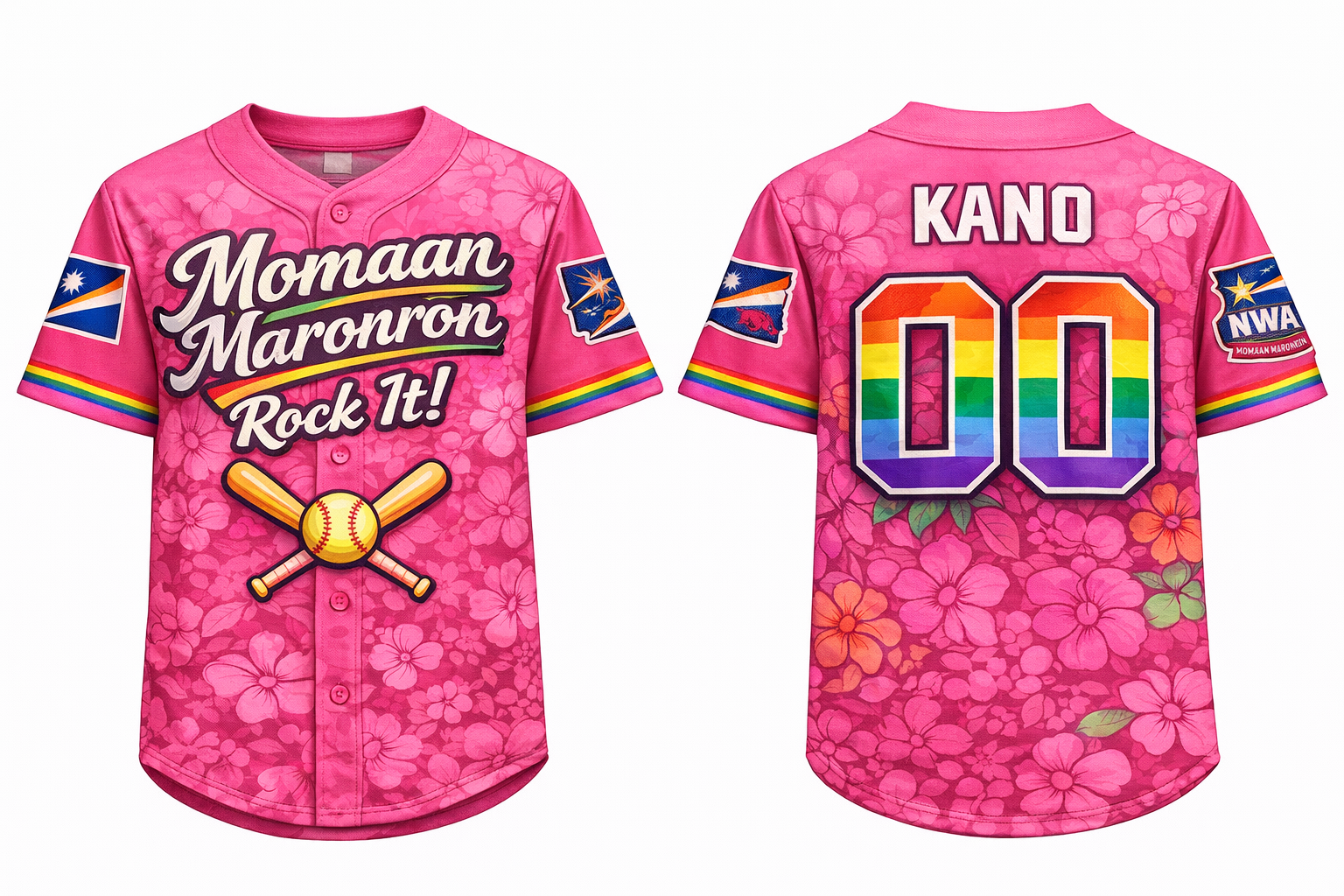 Momaan Maronron Custom Pink Jersey (Limited Edition)