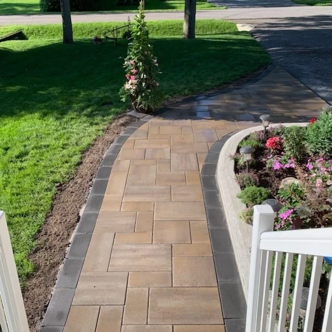 Front walkway-Matches the house perfectly!
