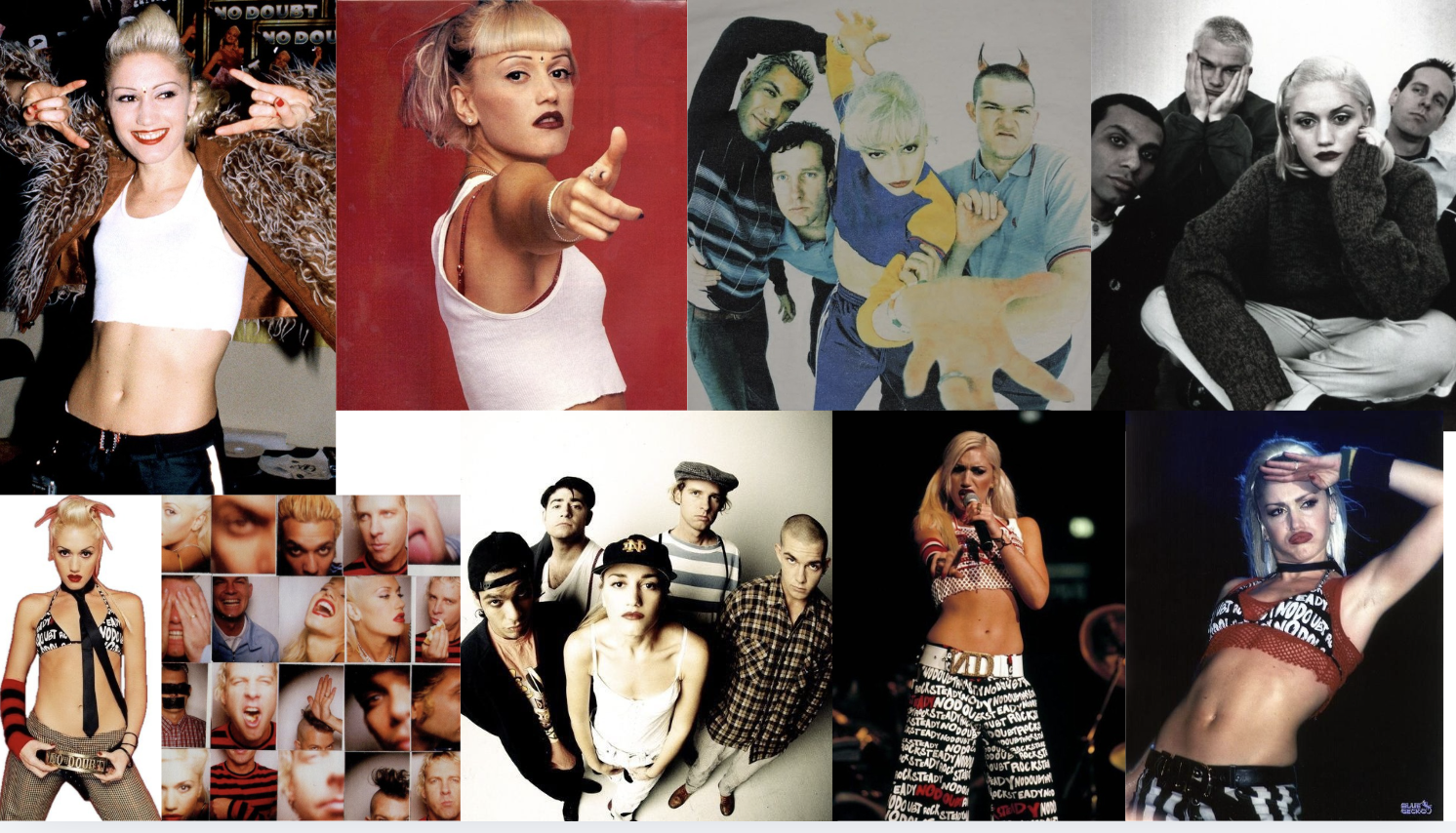 Reference for No Doubt's visual style that they commonly used in the 90s/2000s. 

The usage of red throughout so many of their visuals was another important inspiration throughout my process