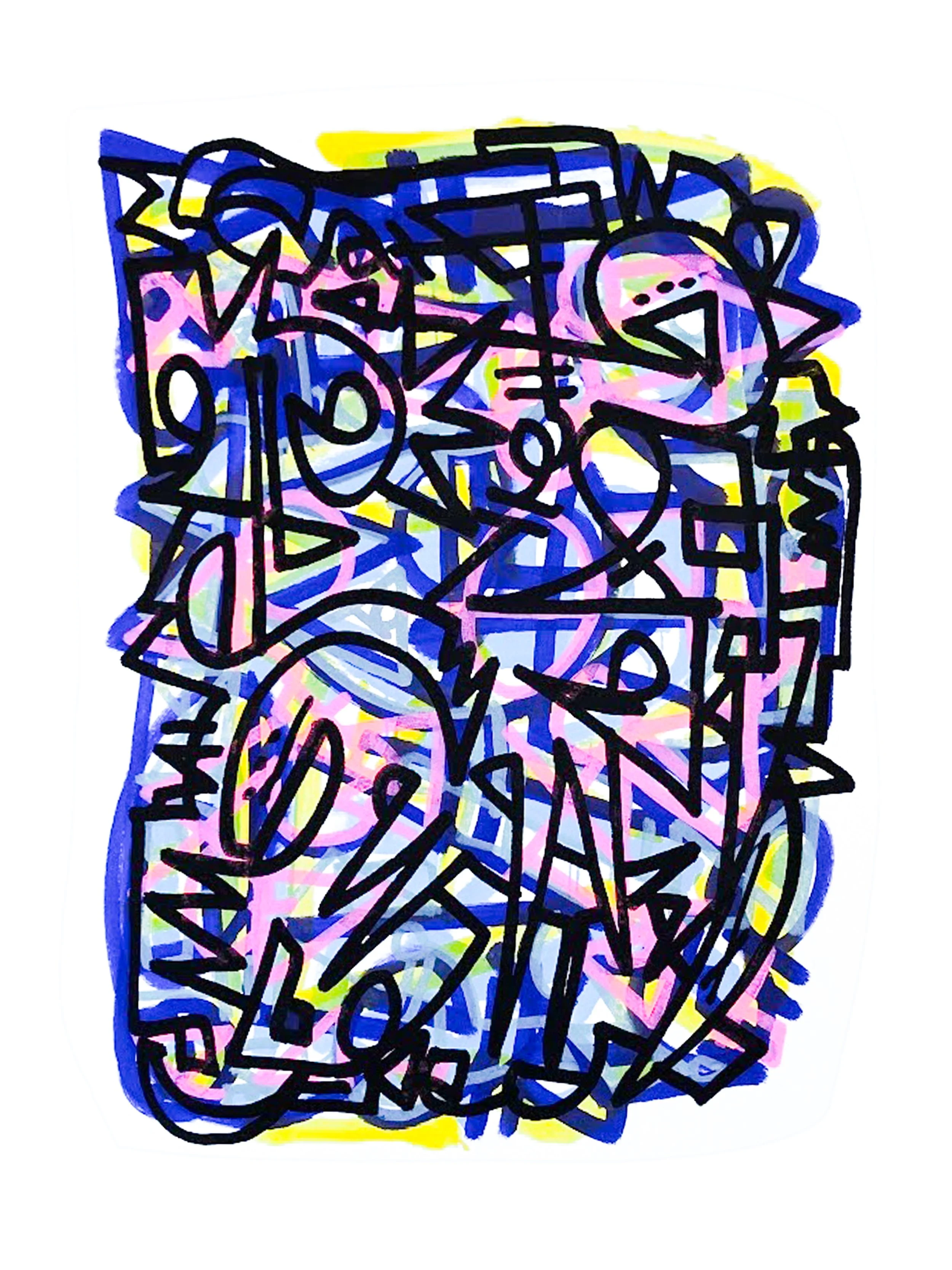 Untitled Line Culture 2023 Acrylic on Paper