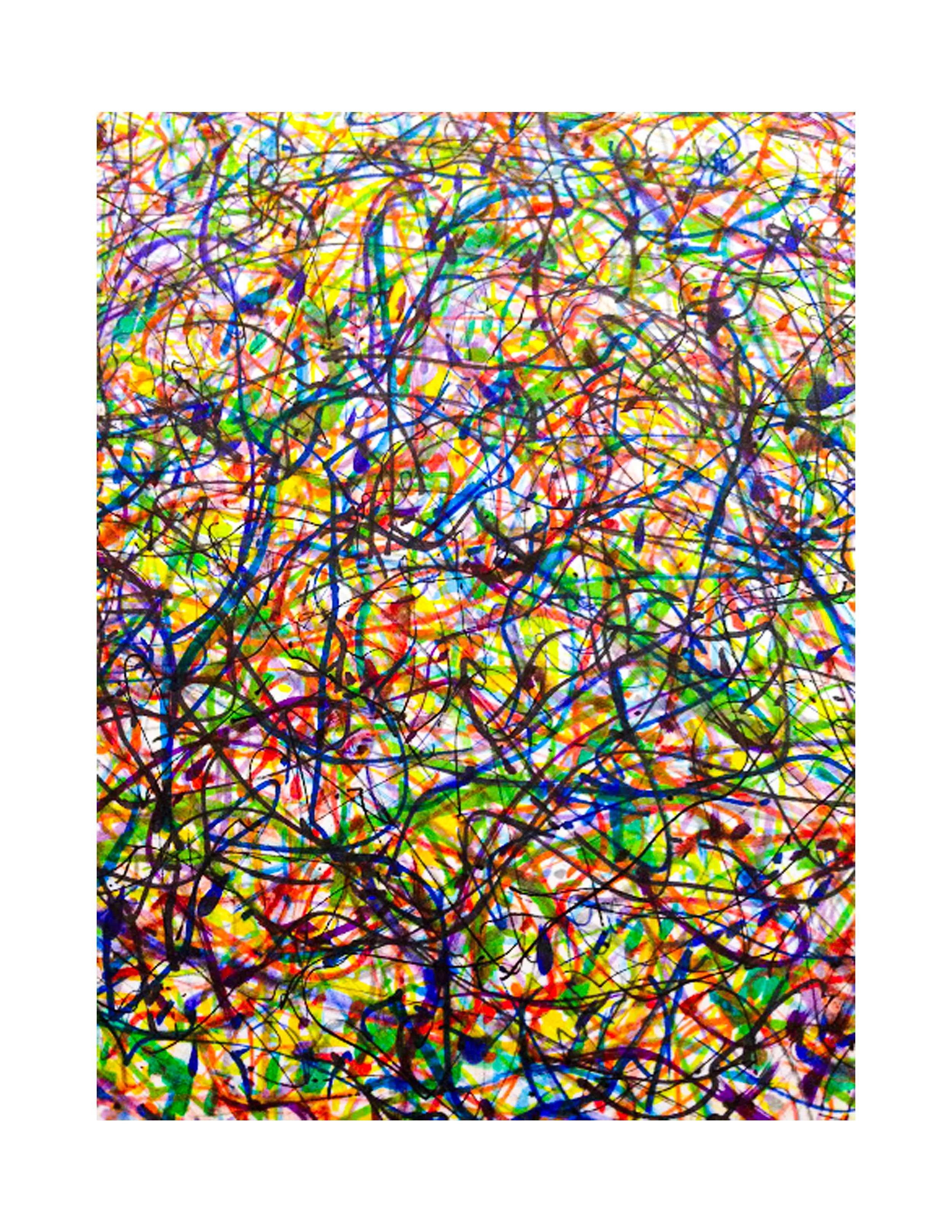 Untitled, 2016, Marker on Paper, 8.5 x 11 in. 