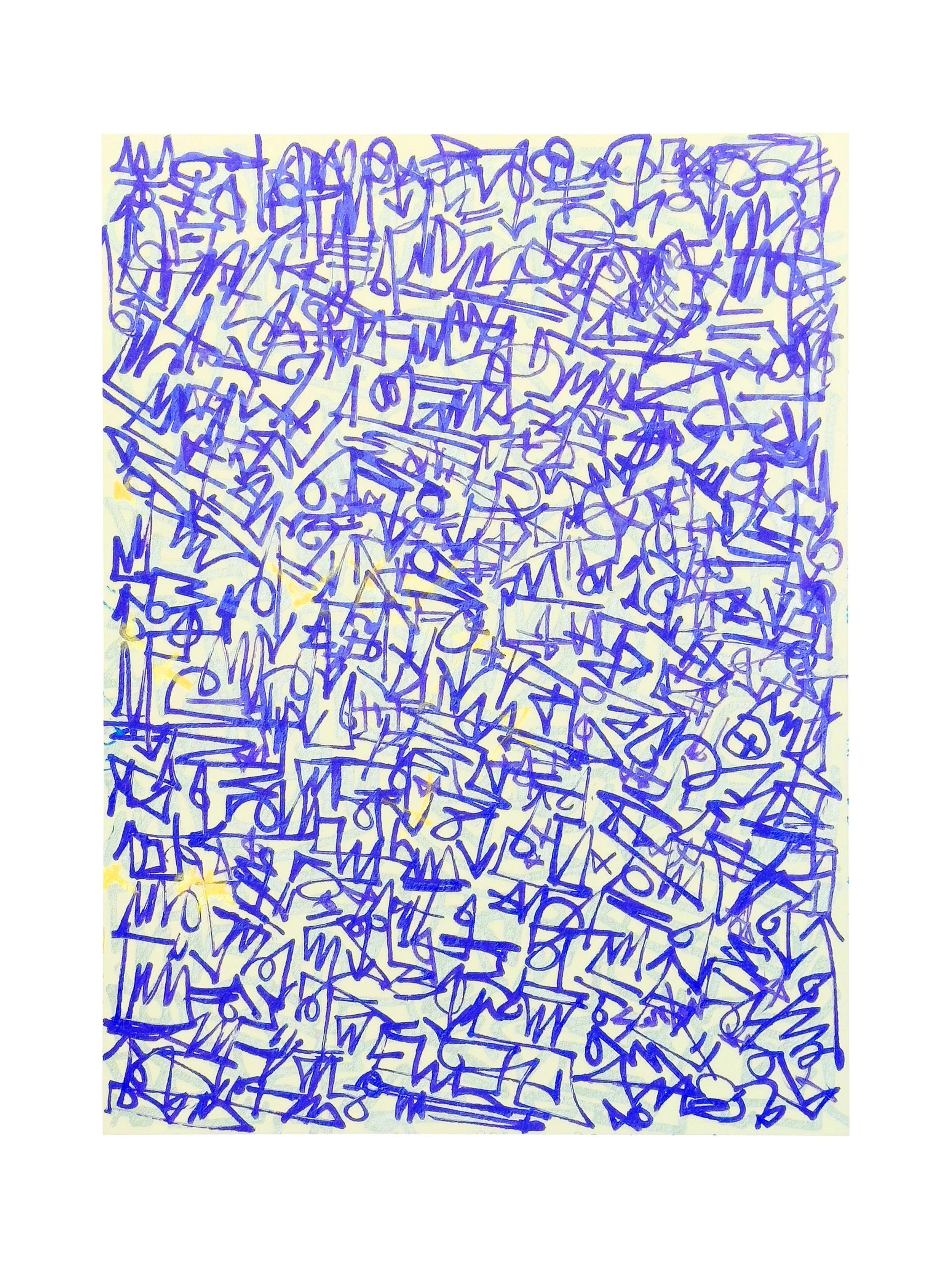 Line Culture Single Line Purple Acrylic 9 x 12 in.