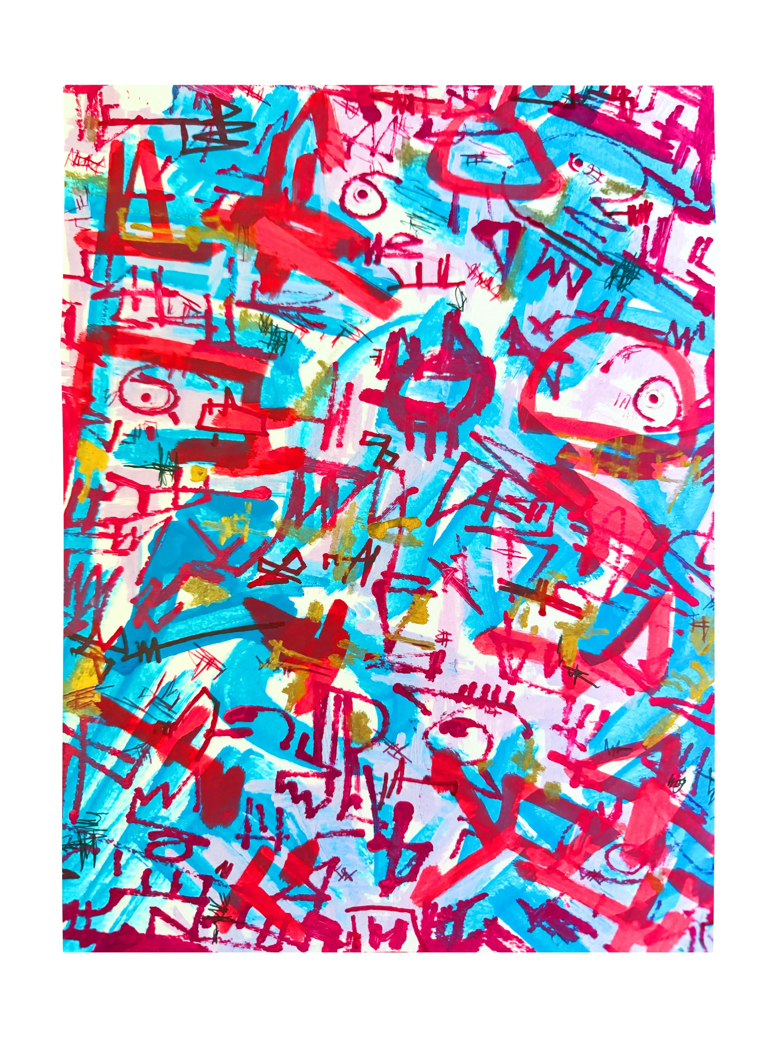 Severe Ink 2022 Acrylic on Paper 9 x 12 in. 