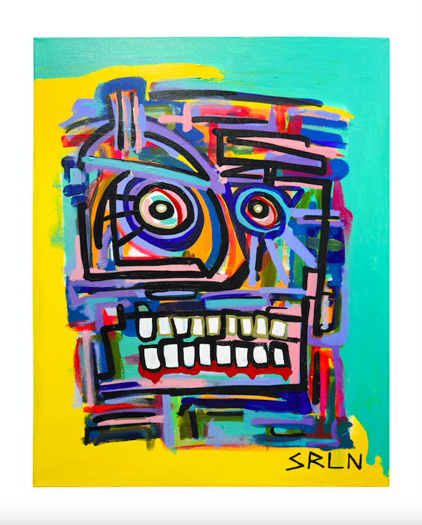 Untitled 2018 Acrylic on Canvas 24 x 30 in.