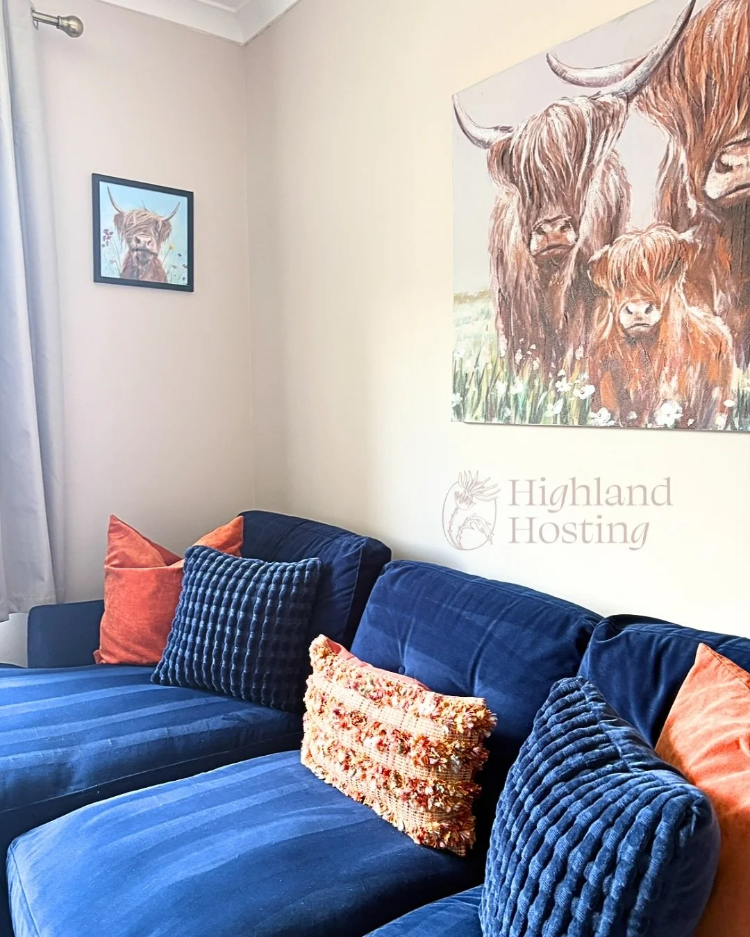 Little details I love about&hellip; 
Millbrae Apartment ✨ 

The beautiful Bluebellgray blinds and tablecloth. They add such a bright, uplifting splash of colour that makes the kitchen feel like a true home from home. 💜

✨ This space was once their f