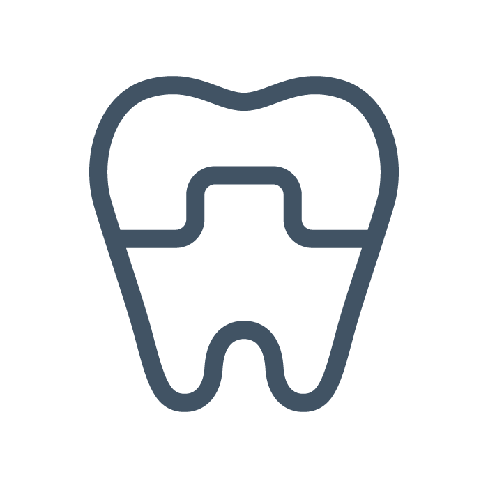 Icon of a tooth with a dental crown