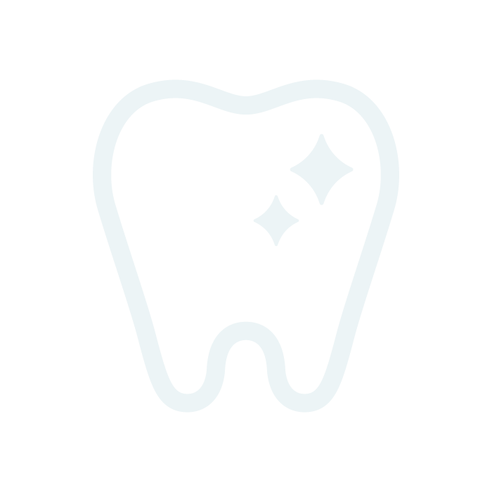Icon of a tooth with sparkles on it