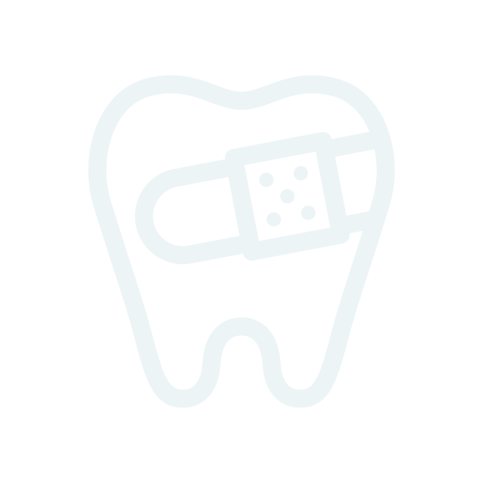 Icon of a tooth with a bandage on it