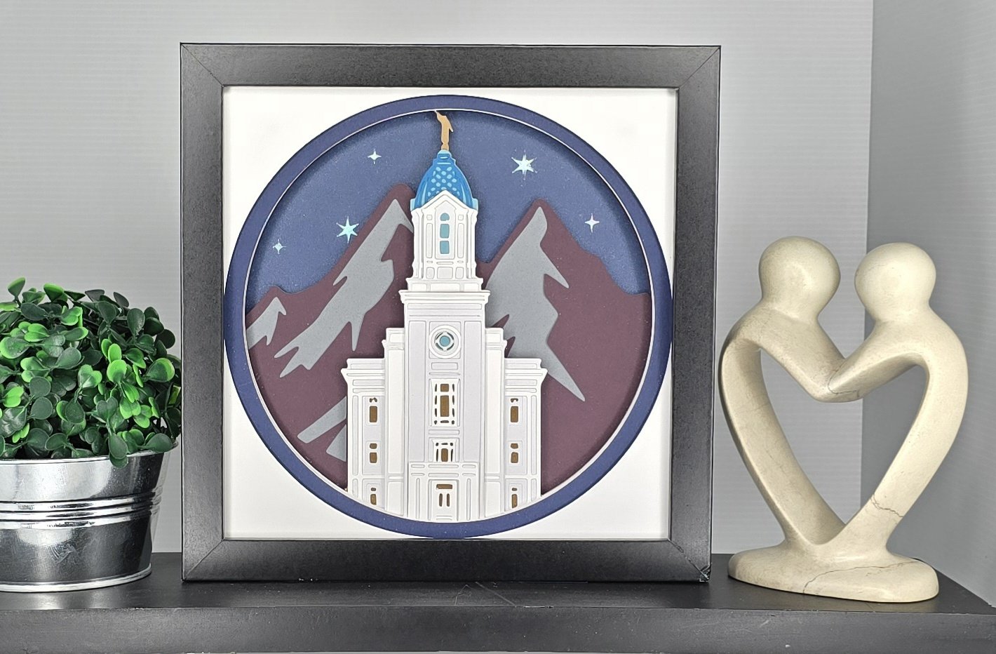 Cedar City Black Night Mountains Navy Blue Sky.jpg