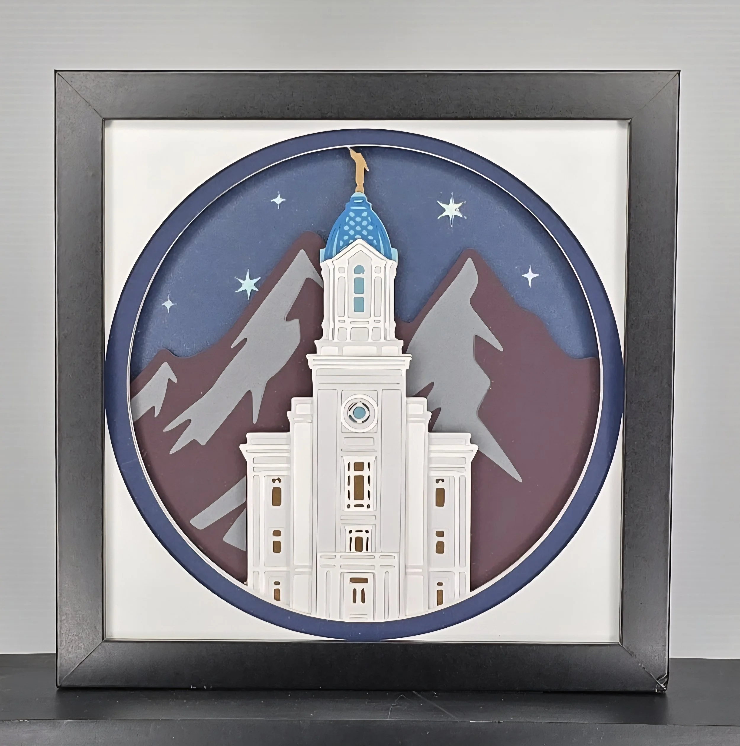 Cedar City Black Night Mountains Navy Blue Sky (Close).jpg