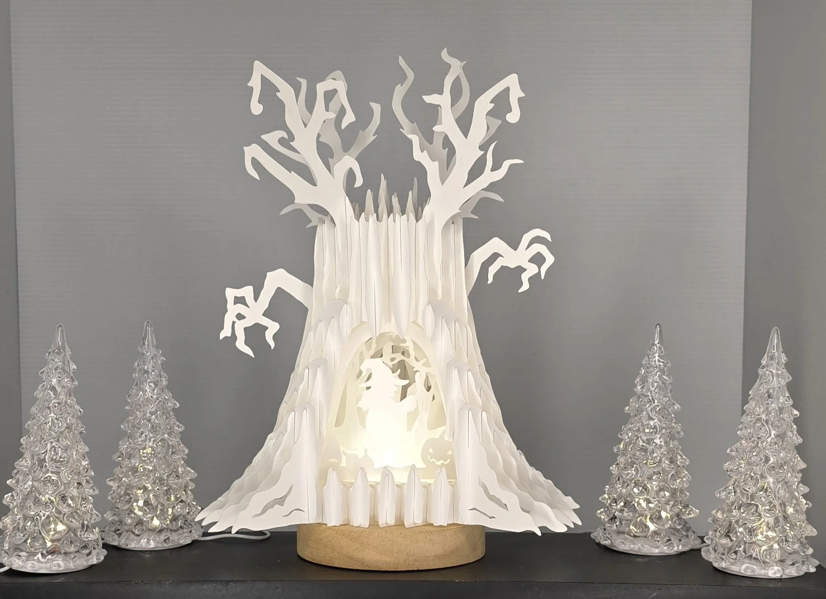 3D Spooky Witch Tree