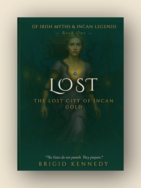 LOST The Lost City of Incan Gold book cover by Brigid Kennedy Irish historical fantasy