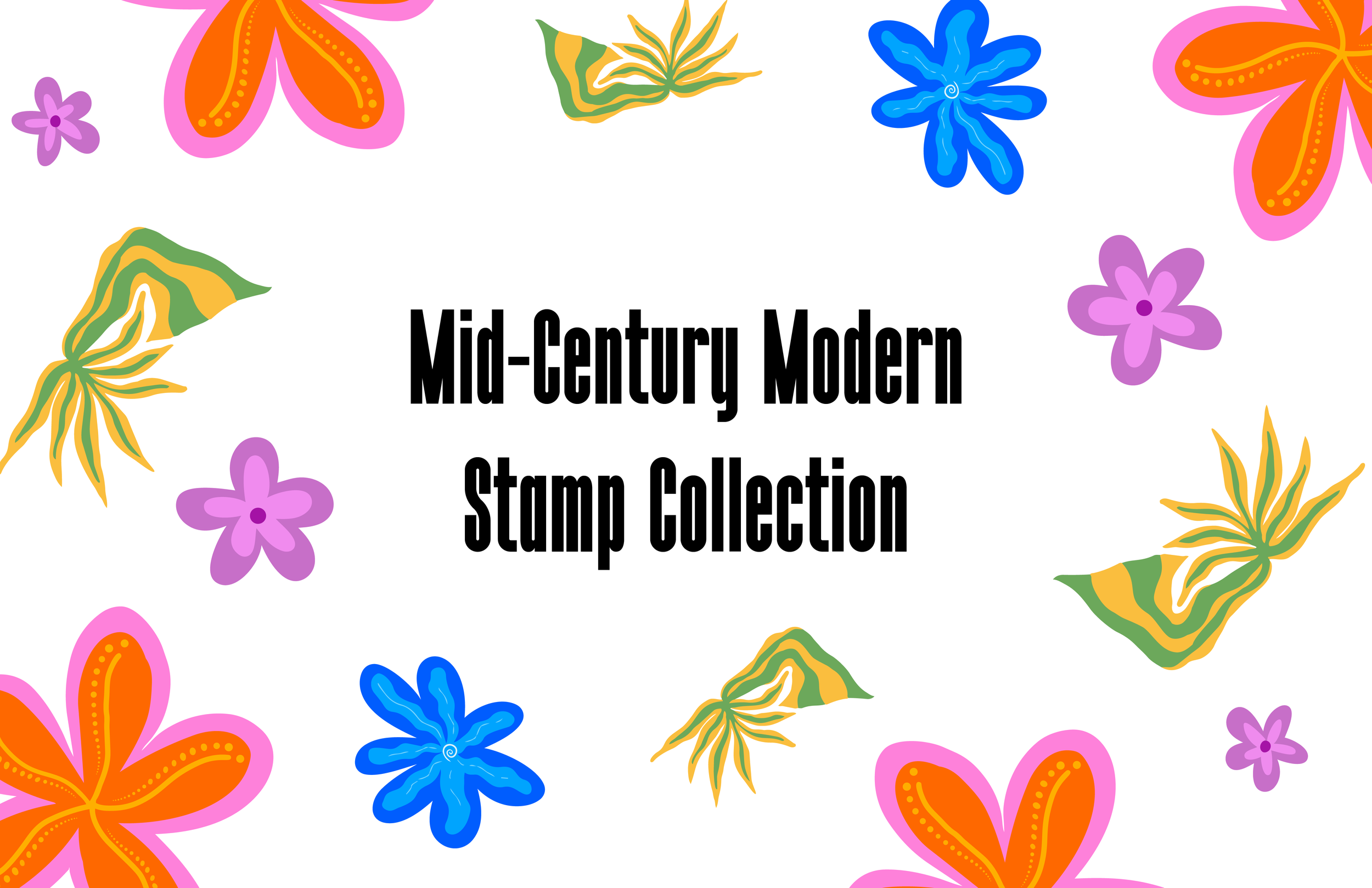 Mid-Century Modern Stamp Collection