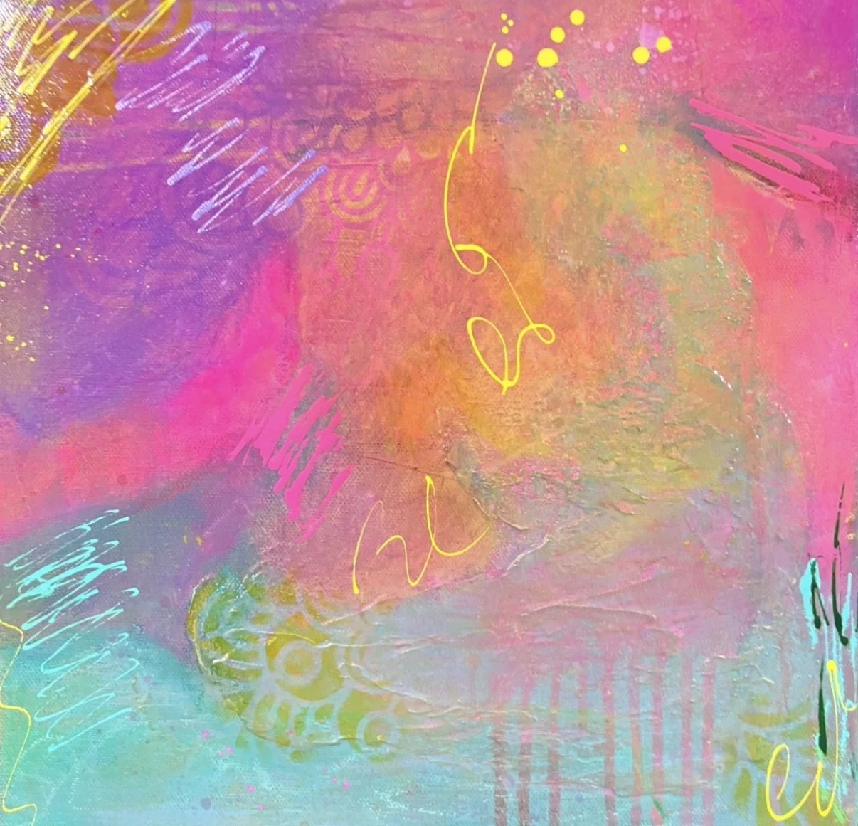 Cotton Candy Dream Doodle. 12 x 12. Currently available at Tamarack Marketplace, Beckley, WV