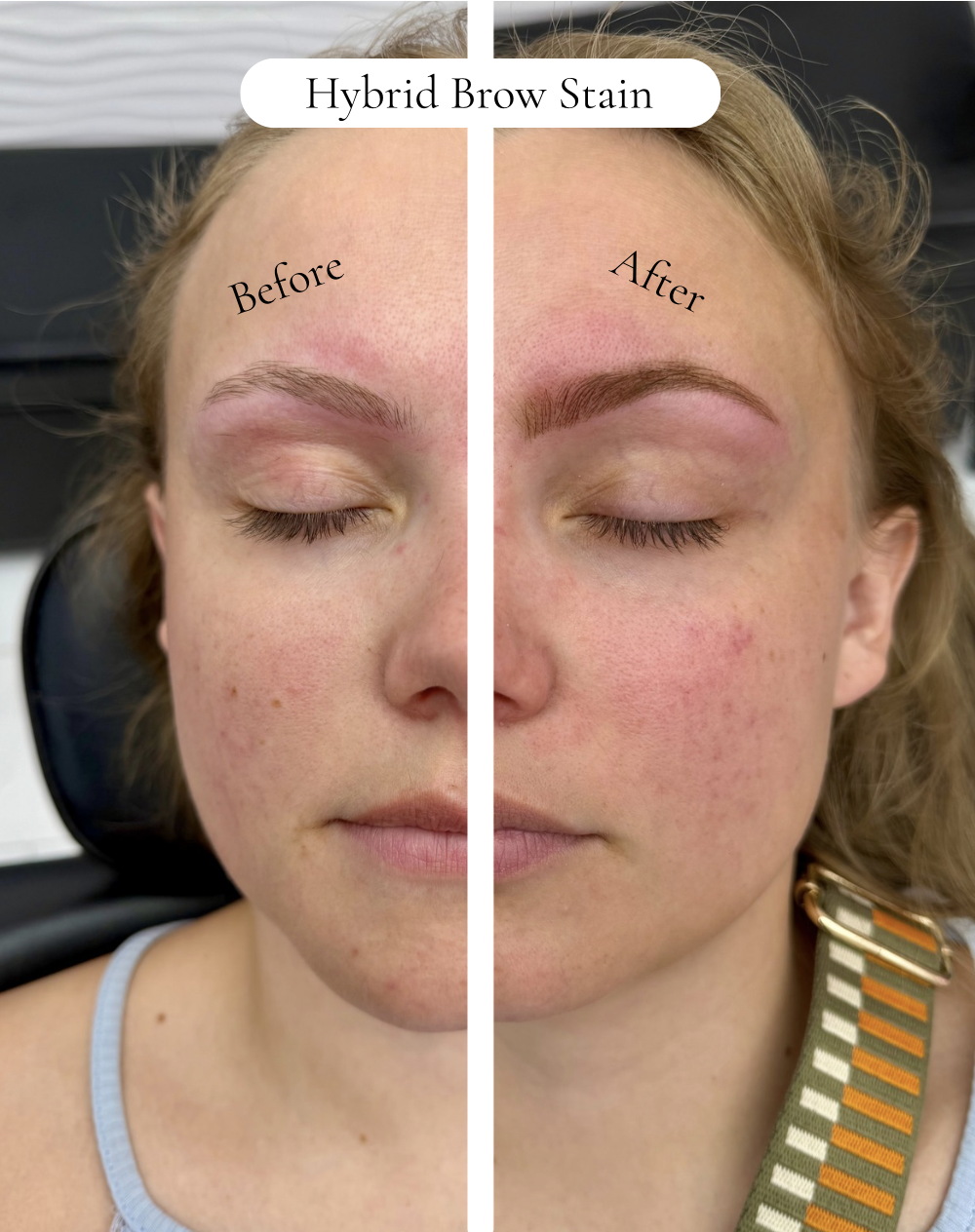 Hybrid Brow Stain + Threading 