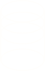 Illustration of a stack of five rings or disks, with each ring interconnected by curved lines, on a black background.