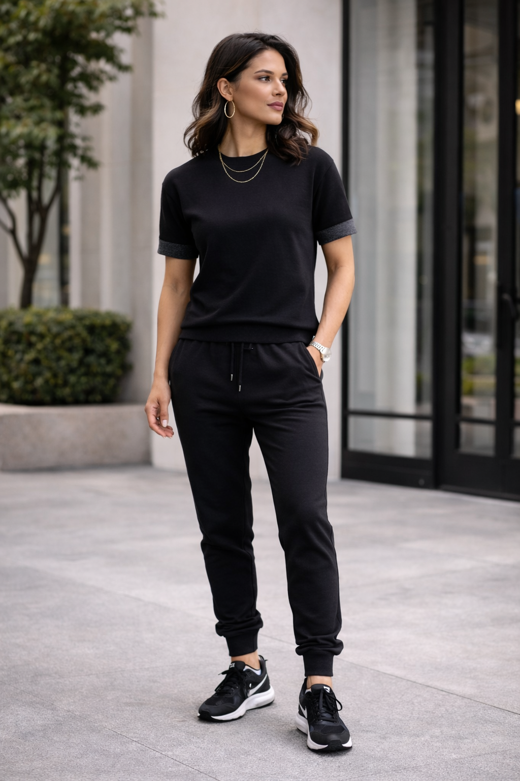 Edge Motion Fit S/S — Black