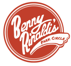 Benny Kidalini Park Circles logo in red and white featuring stylized text in a circular design.
