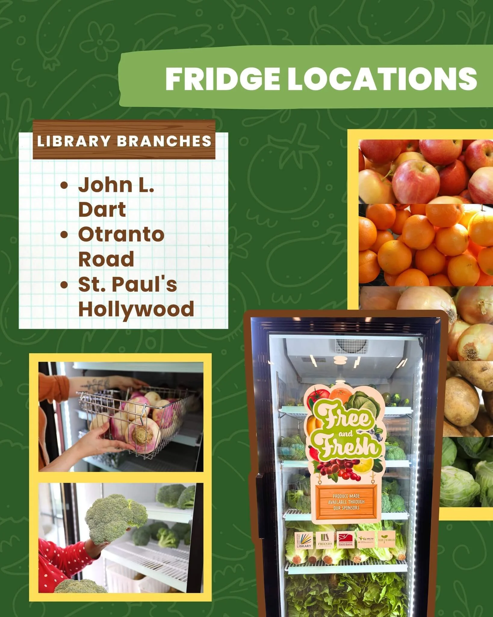 Fridge locations John Dart Otranto Road St Paul's Hollywood
