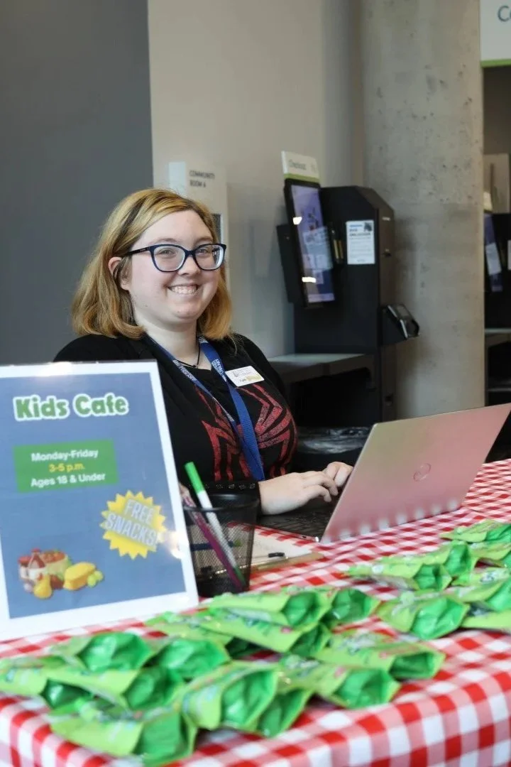 kids snacks on table for kids cafe program