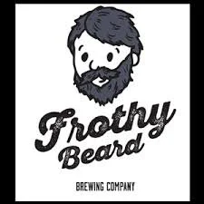 Logo of Frothy Beard Brewing Company featuring a bearded man's face with the text 'Frothy Beard' and 'Brewing Company'.