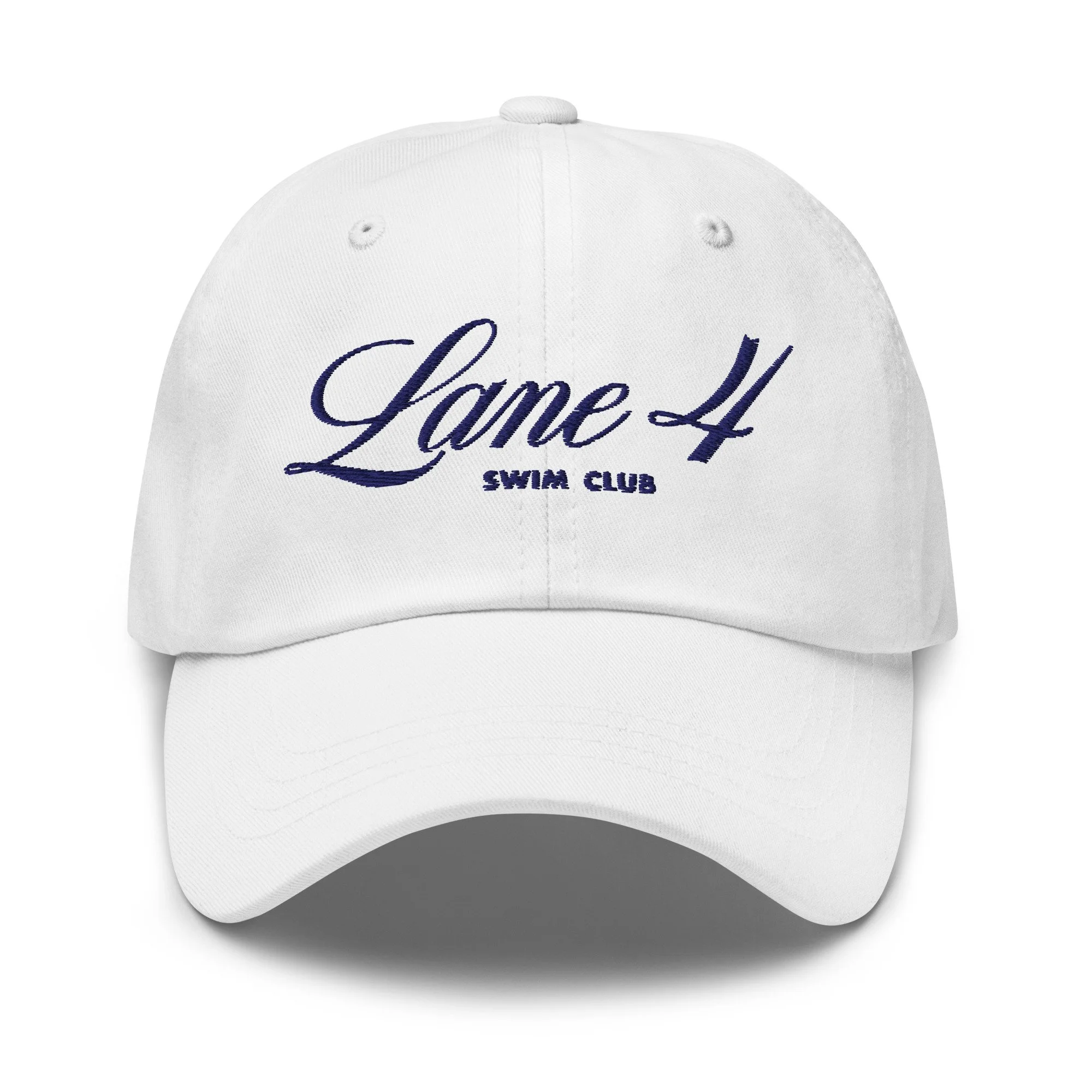 Lane 4 Swim Club Logo Baseball Cap