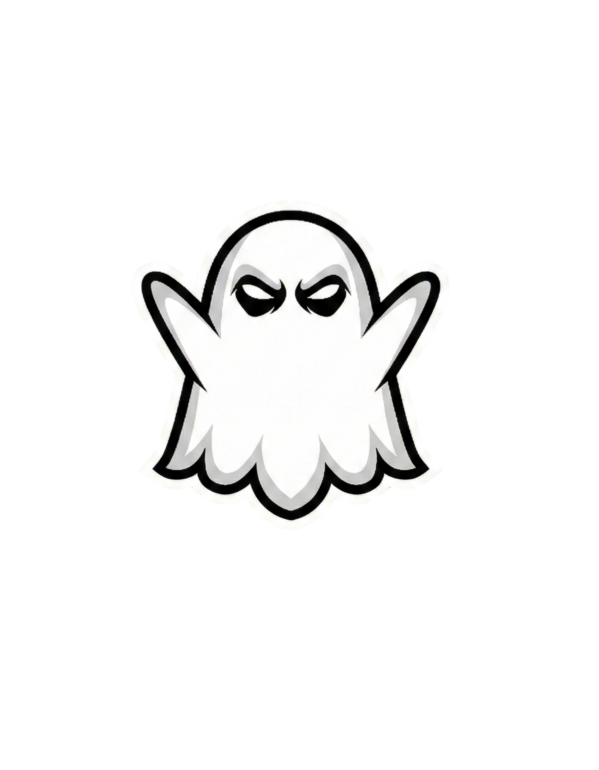 Ghost Star LLC Black Edition - Premium 7.5 oz Heavyweight Streetwear Tee - Stealth Ghost Design