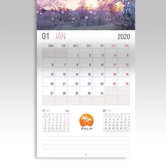 9" x 12" Calendars