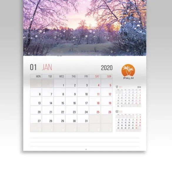 11" x 8.5" Calendars