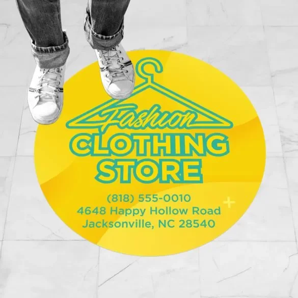 Round Vinyl Floor Graphics