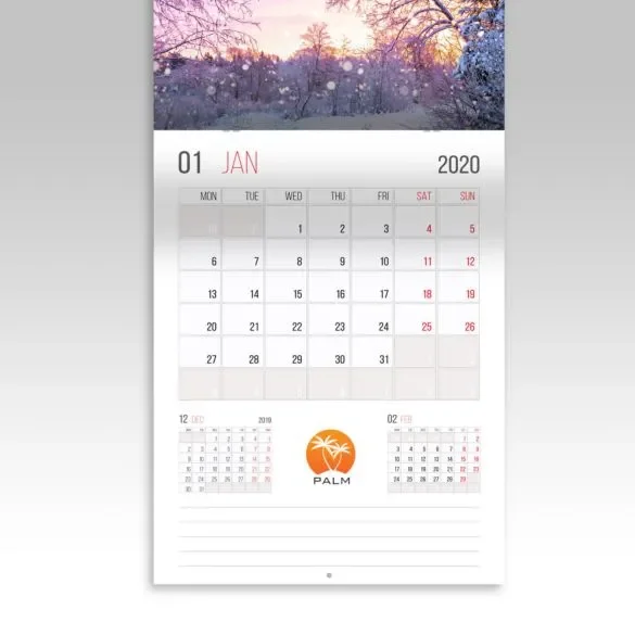 8.5" x 11" Calendars