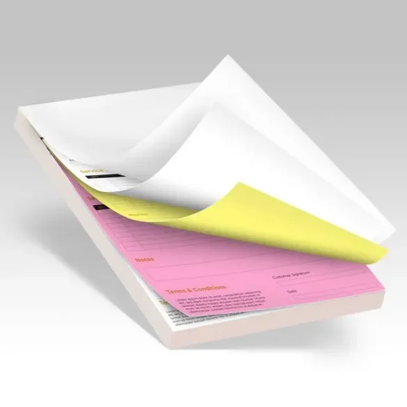 3-part NCR Form Pads with Wraparound Cover