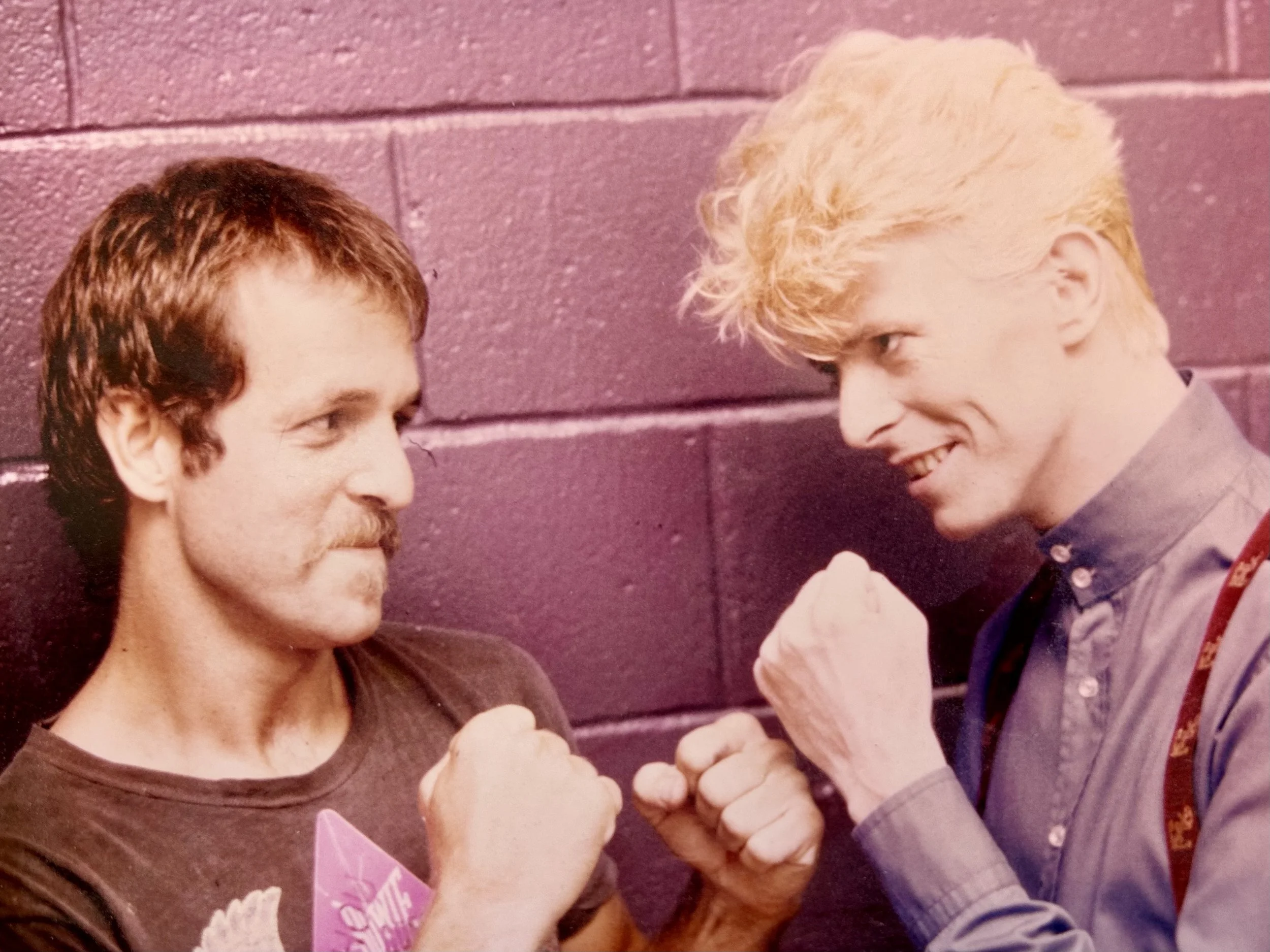 Richard Lord got a gig back in '83 to train some guy named David Bowie. He had the singer quit smoking and trained for 8 weeks before going with him on the North American Serious Moonlight Tour. All while fighting professionally himself.