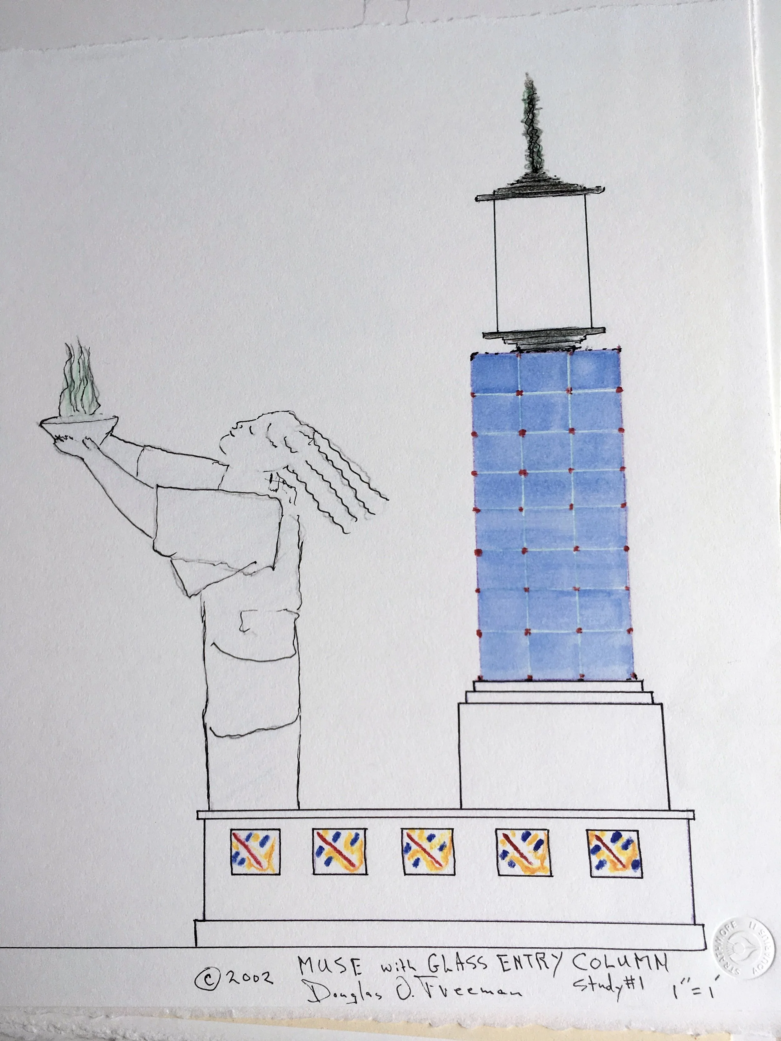 Light of the Moon - concept drawing for The Lion’s Fountain
