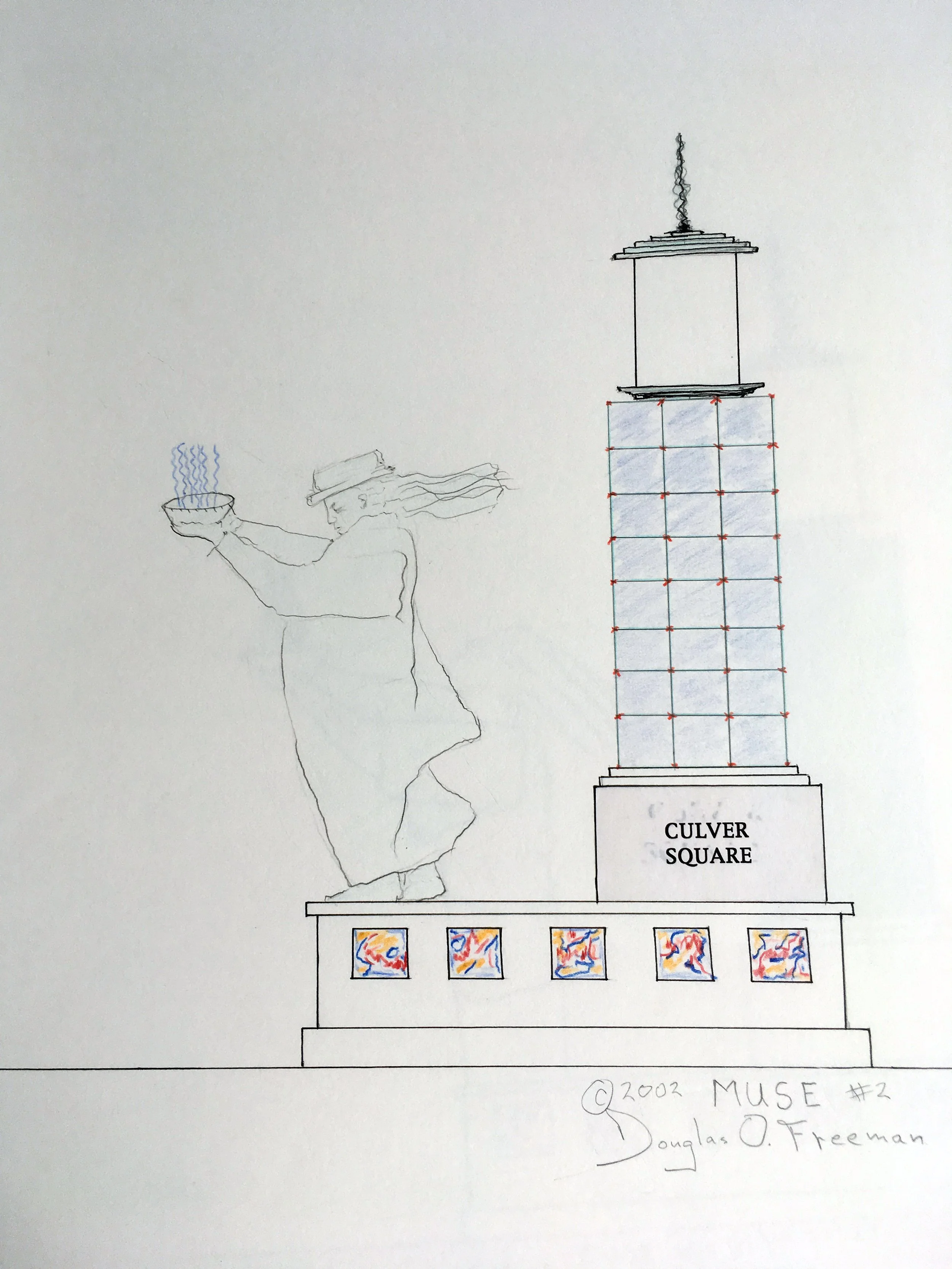 Light of the Moon - concept drawing for The Lion’s Fountain