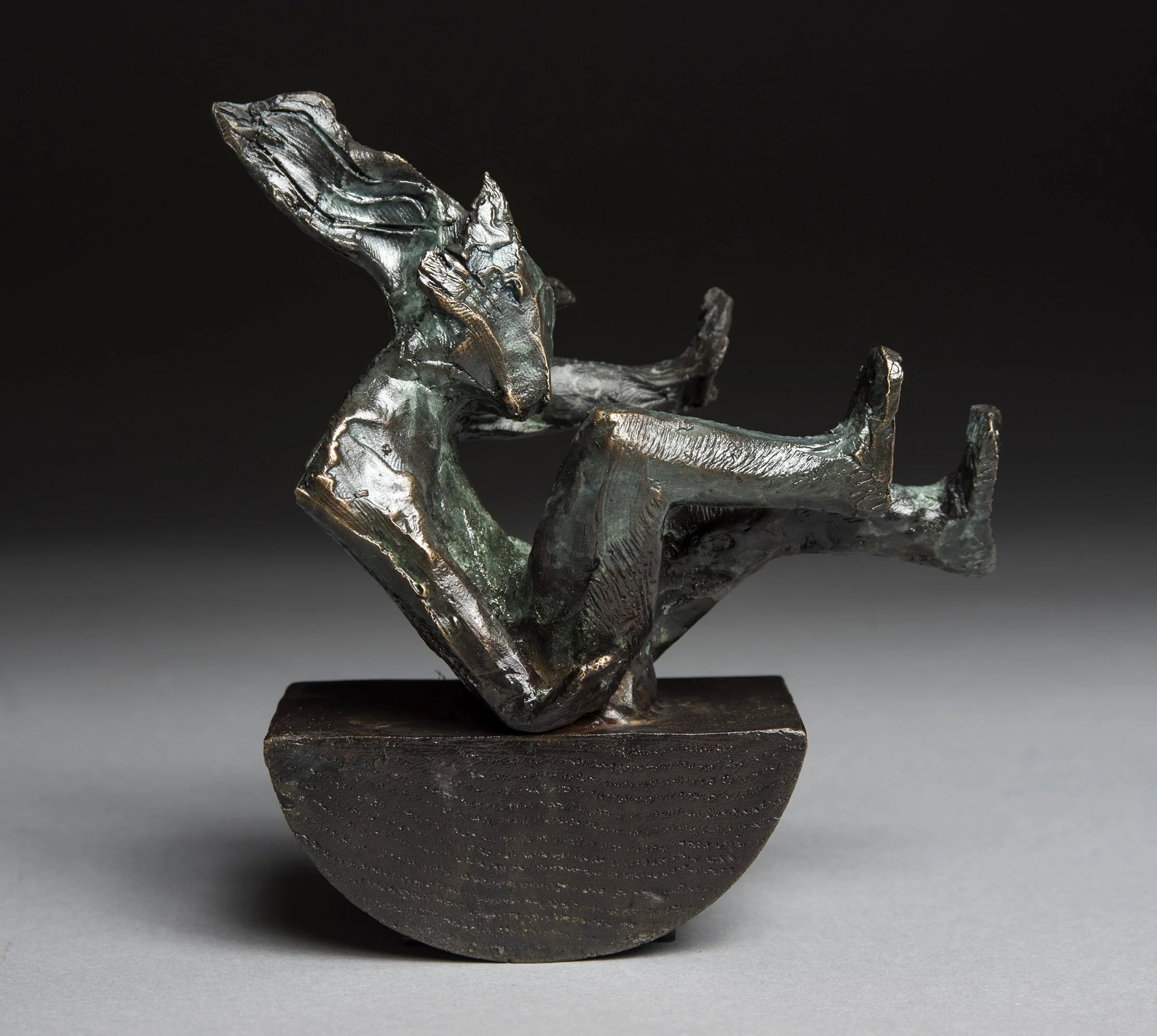 Wildcat Dreaming — The Fountain of the Wind – Maquette – 7” H  × 7” W