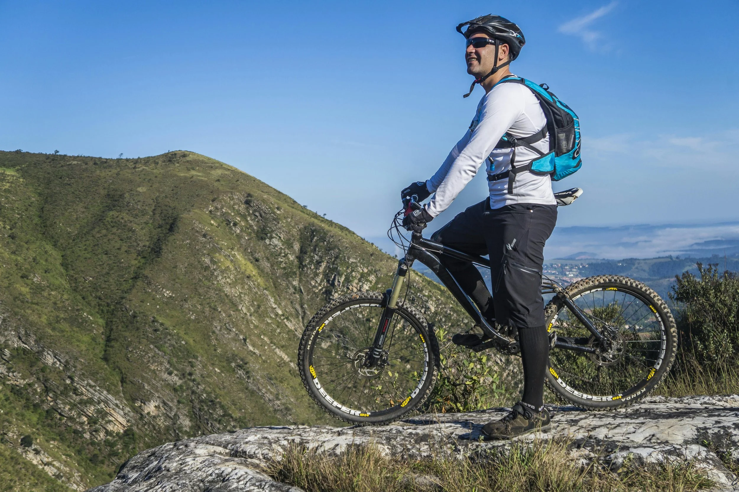 Mountainbiker in der Sutten (ca. 3 km)