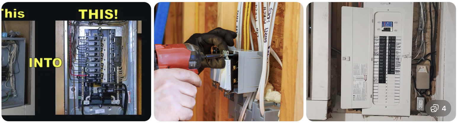 Electrical panel and residential wiring service images