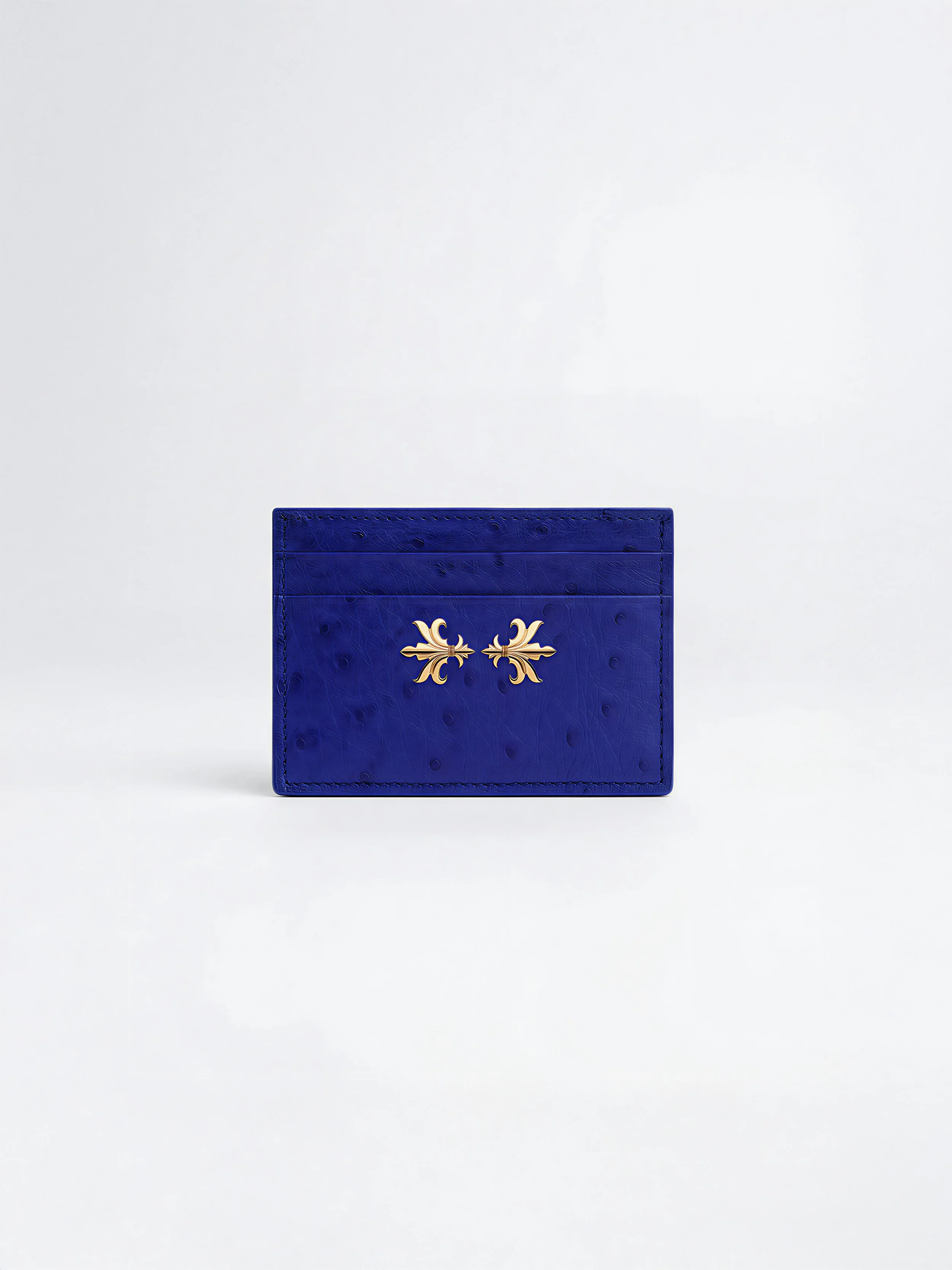 ELEANORA CARD CASE IN OSTRICH LEATHER