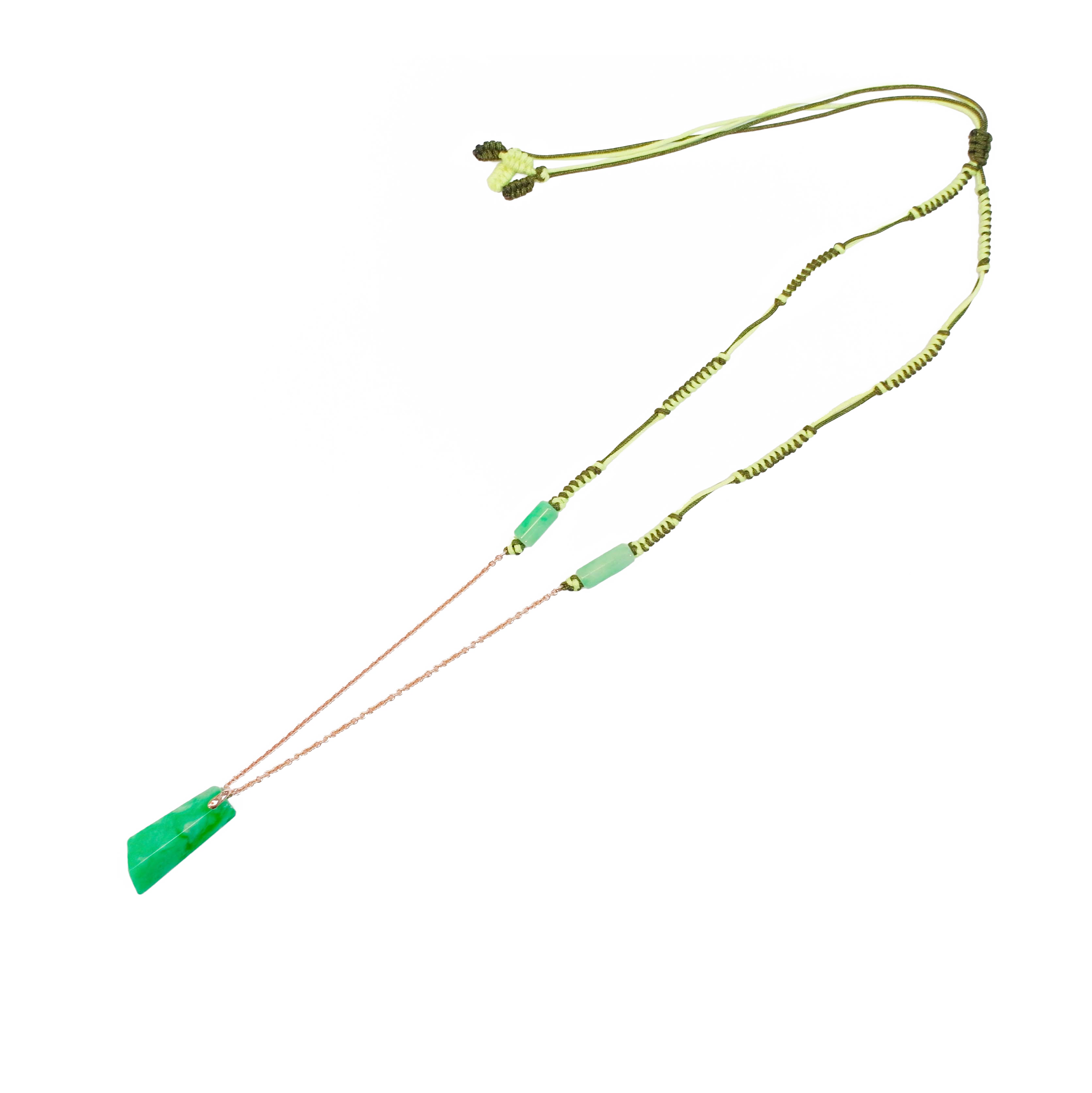 olive adjustable necklace