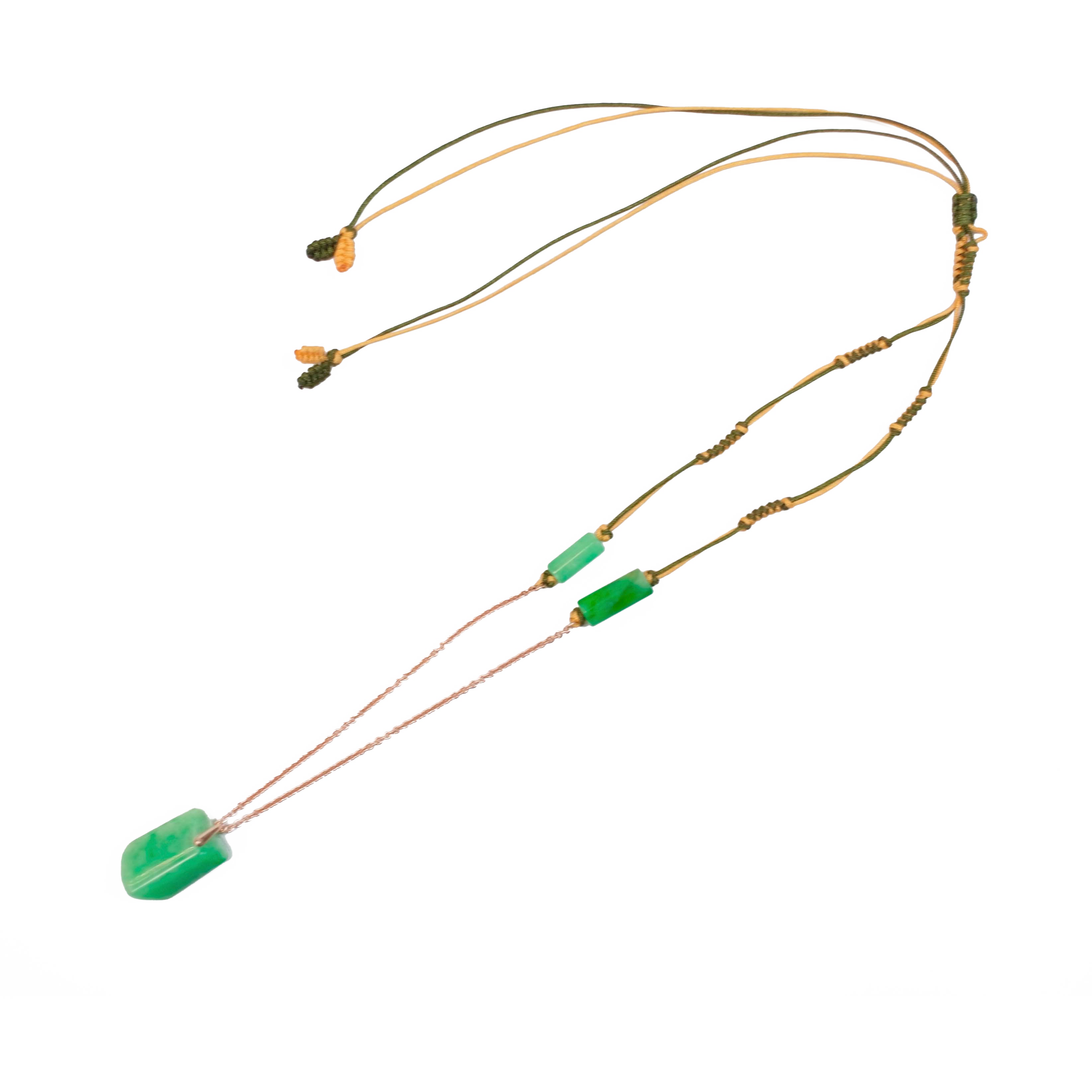 apricot adjustable necklace