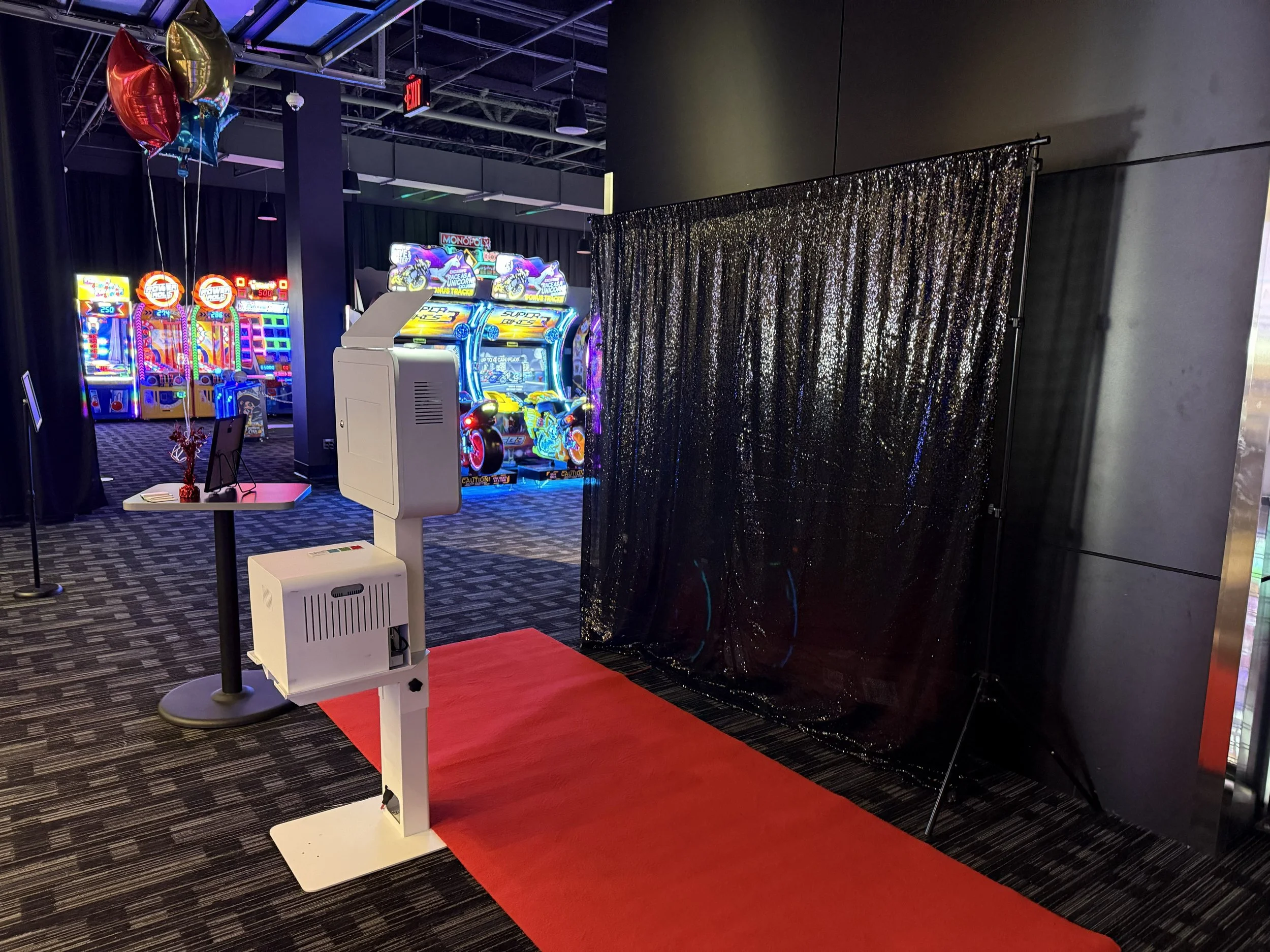 photo booth for a birthday party