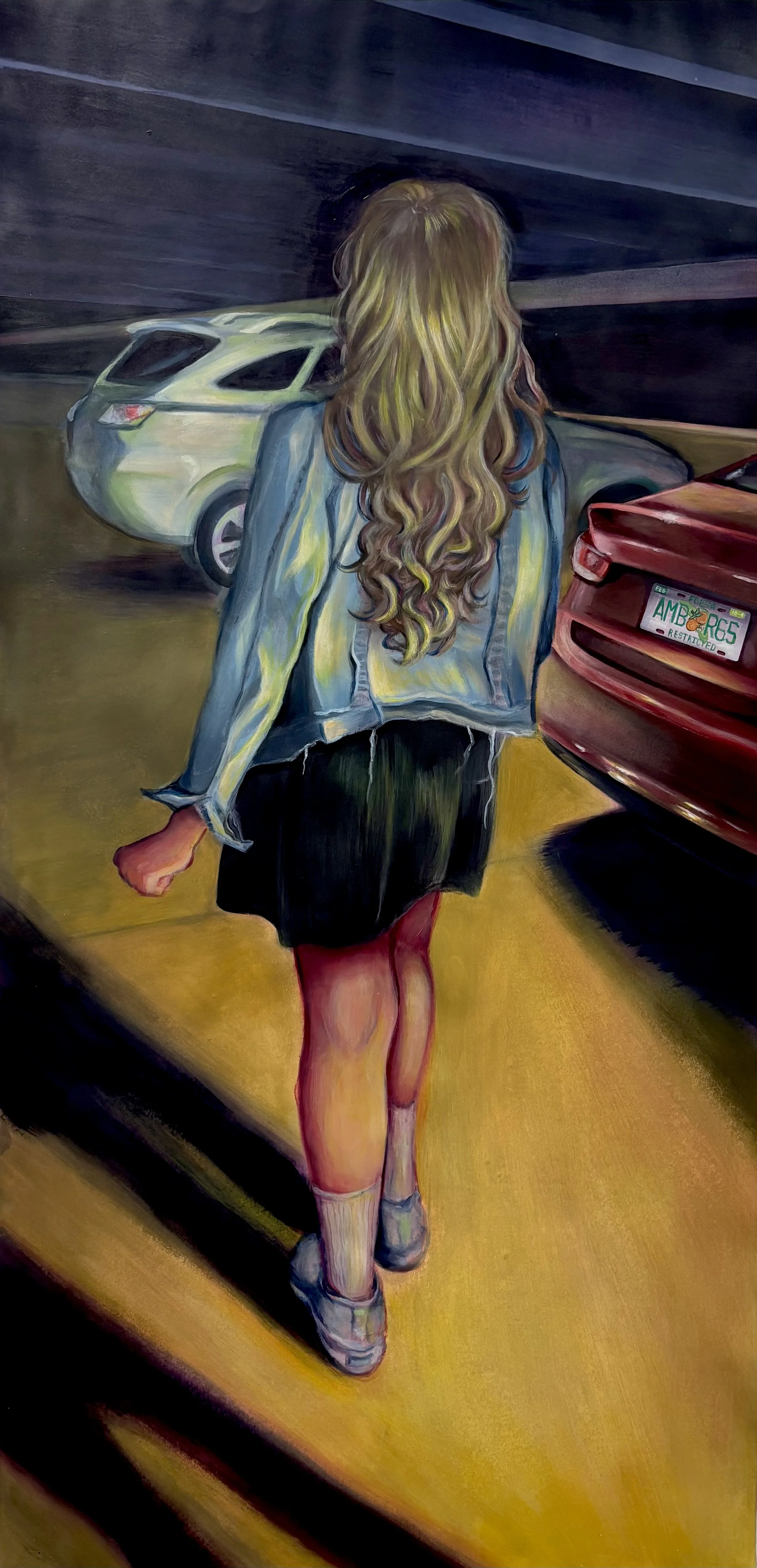 Poacher, Sydney Foster, 25.5" X 52", October 2025, Acrylic on Paper