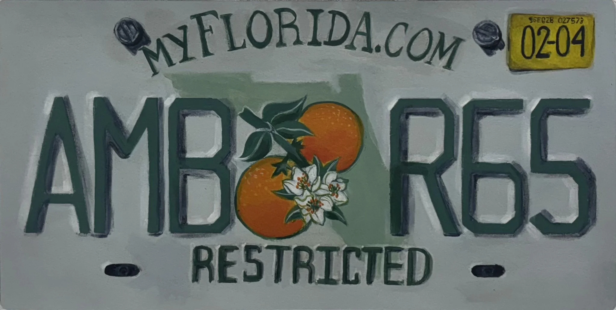 Study on Identification, Sydney Foster, 6" X 12", October 2025, Acrylic on Paper