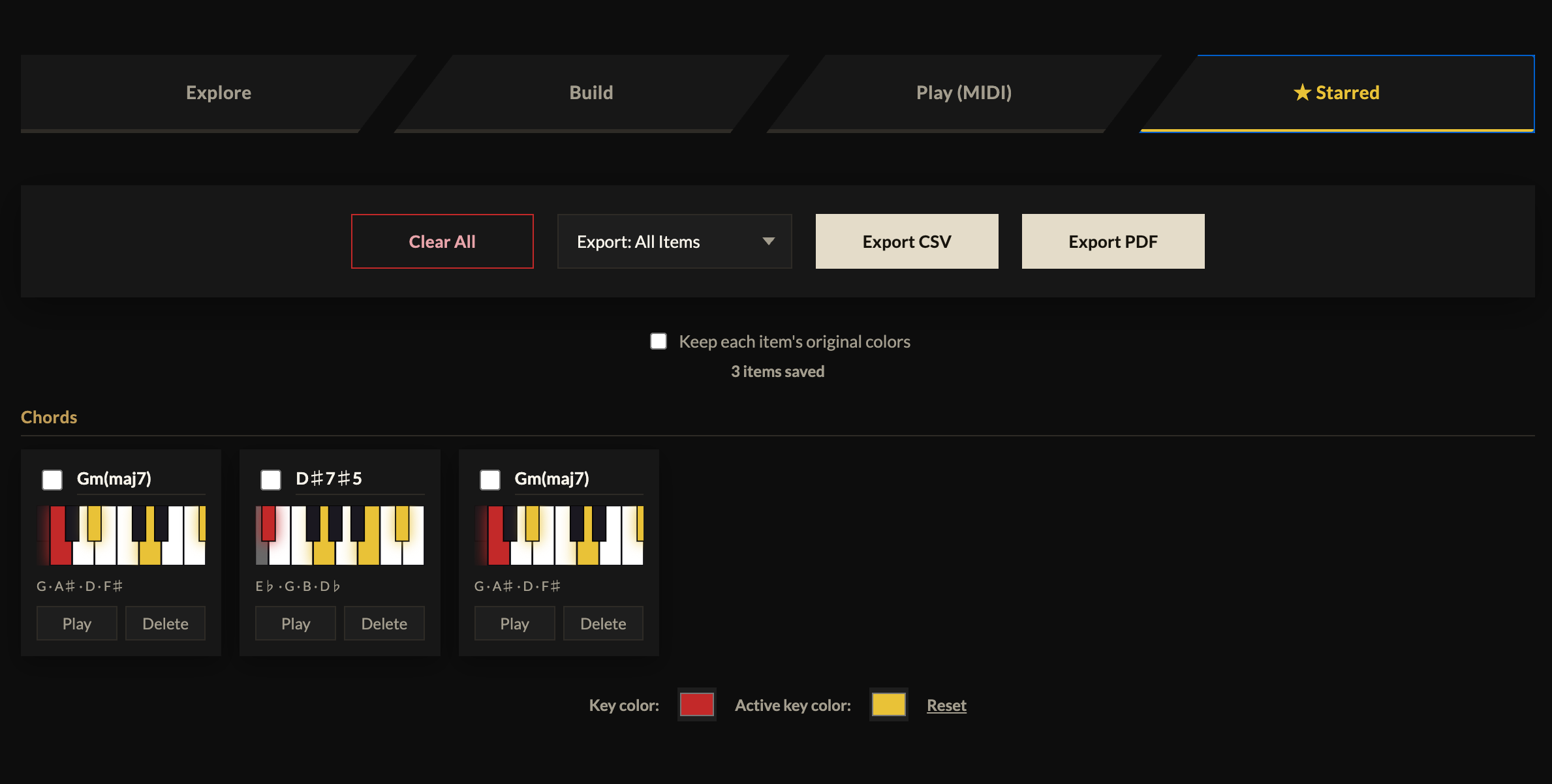 Export Starred Items