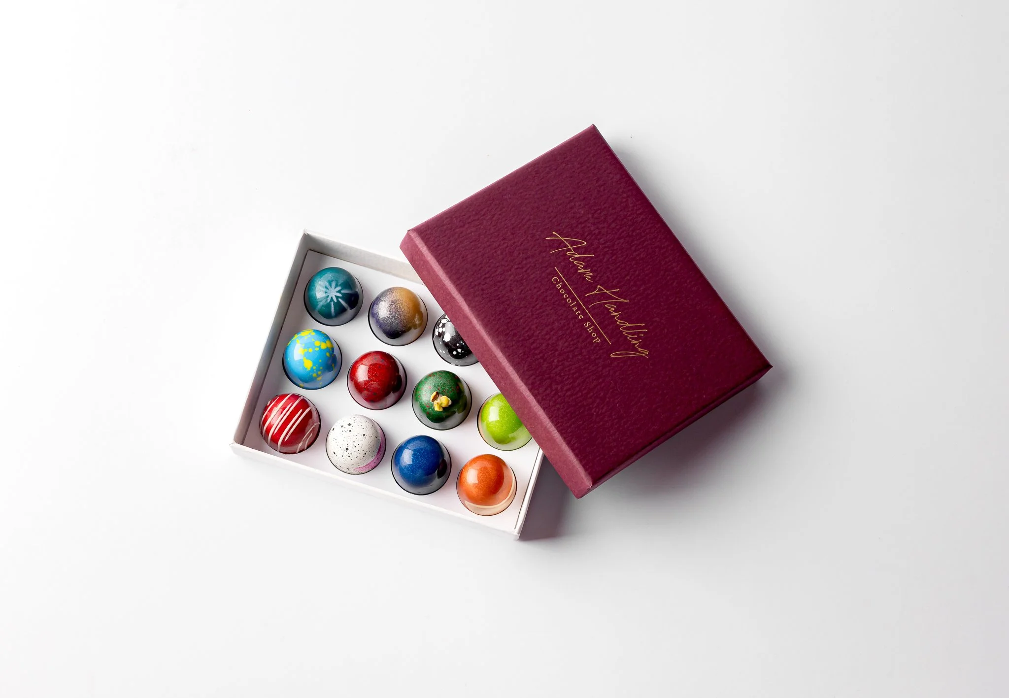 Hand painted chocolates - box of 12
