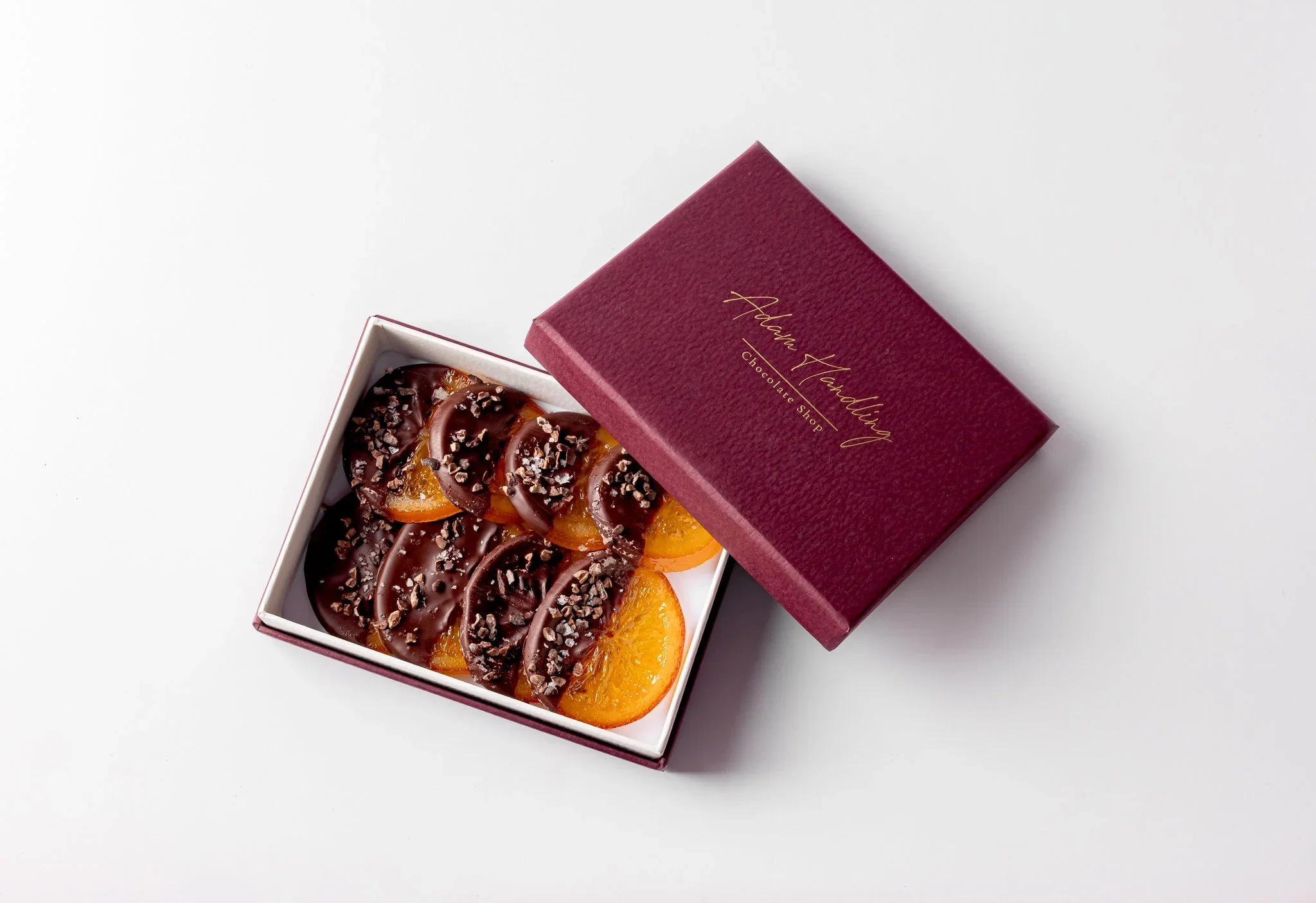 Chocolate dipped orange
