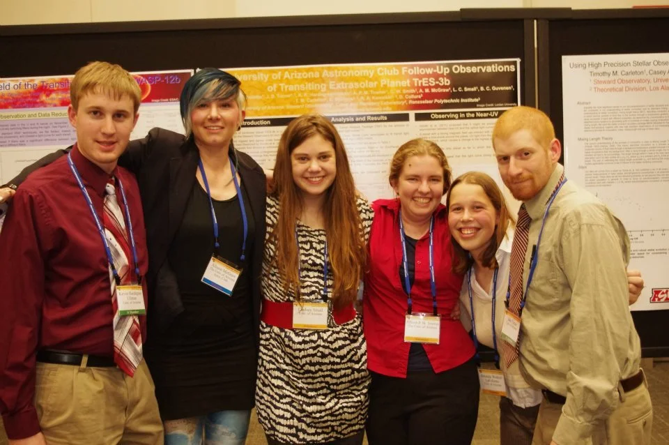 Students presenting at AAS