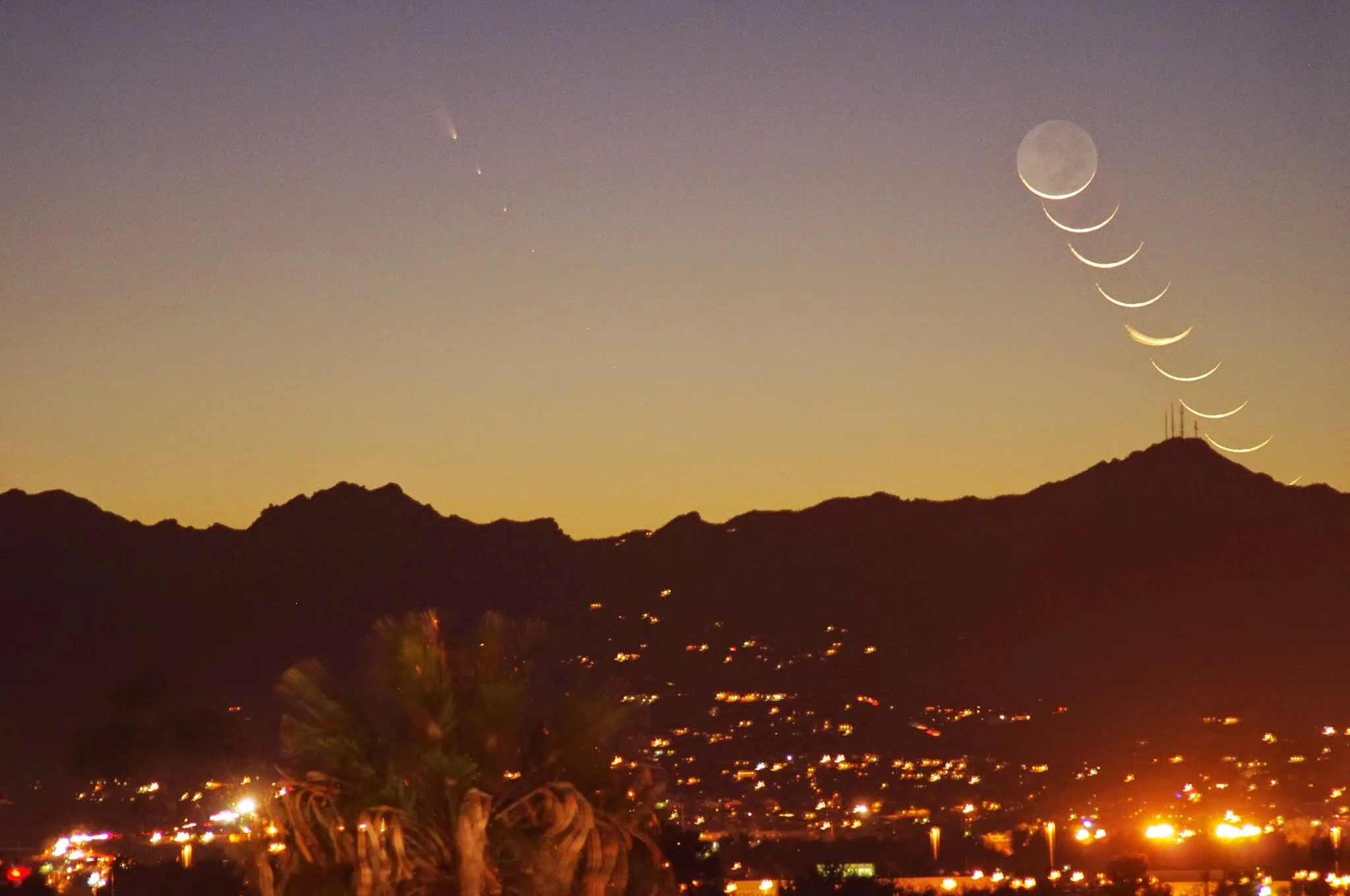Moon and Comet | Tucson, AZ