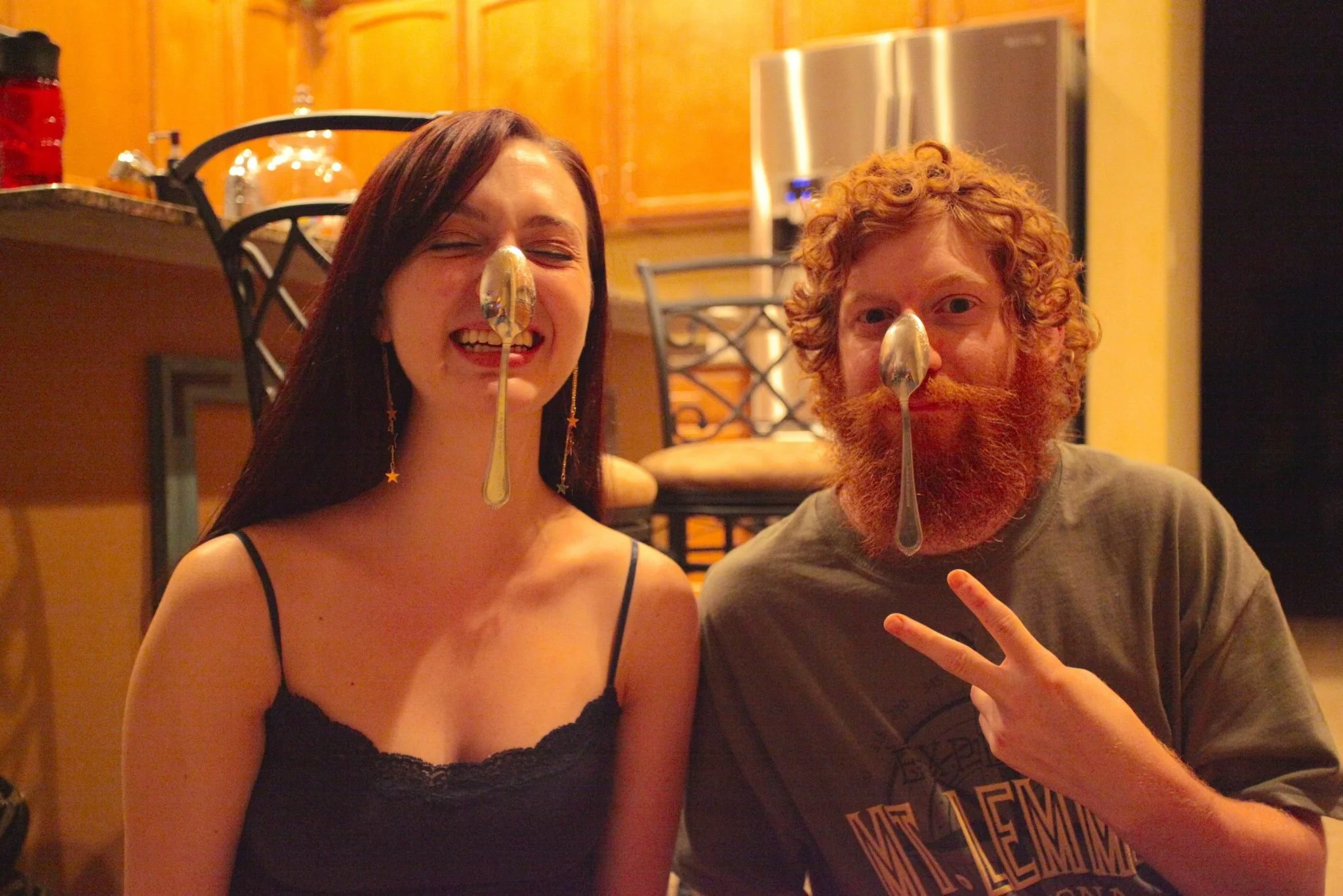 Amy and I being funny